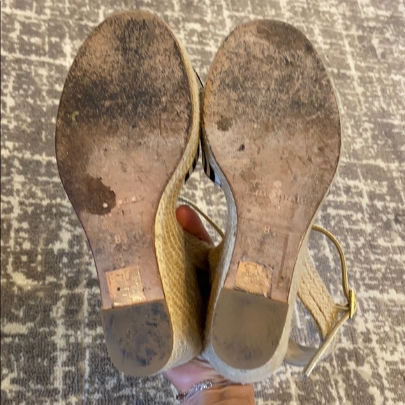 Kate Spade Black & White Bow Wedge - Picture 4 of 4